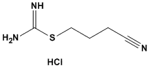 Molecular Structure of 66592-89-0 (CarbaMiMidothioic acid, 3-cyanopropyl ester, hydrochloride (1:1))